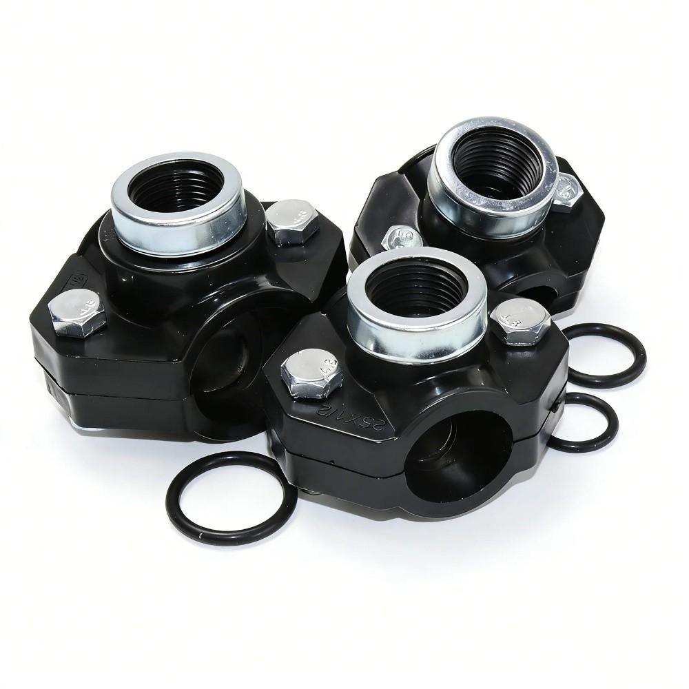 Female Thread Pipe Clamp Three Way Saddle Reducing Coupling New Repair Joint  Plumbing Accessories