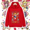 Kinder Anime Polyester T-Shirt Sailor Moon Charaktere Druck Unisex Hoodie Sweatshirt für Jungen Mädchen 100-160cm Größe