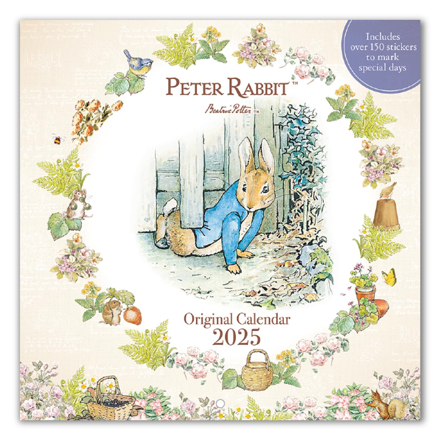 

Gakken Stafle 2025 Peter Rabbit Wall Calendar AM15033, January 2025 Start
