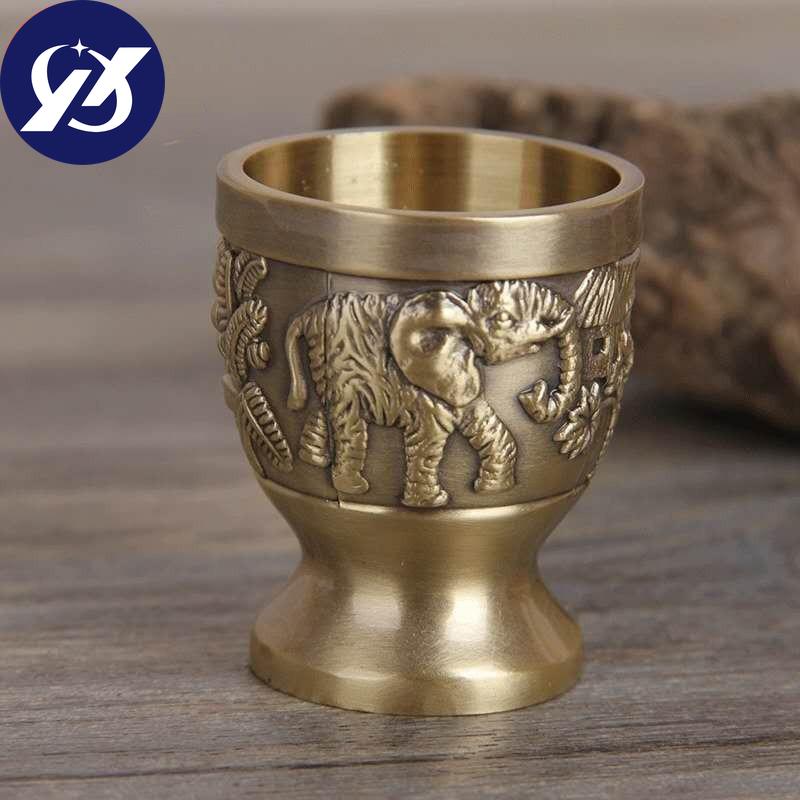Nordic Shot Glass Small Mouth Liquor Cup Classic Embossed Carving Flowers Personality Wine Mug Bar Drinkware