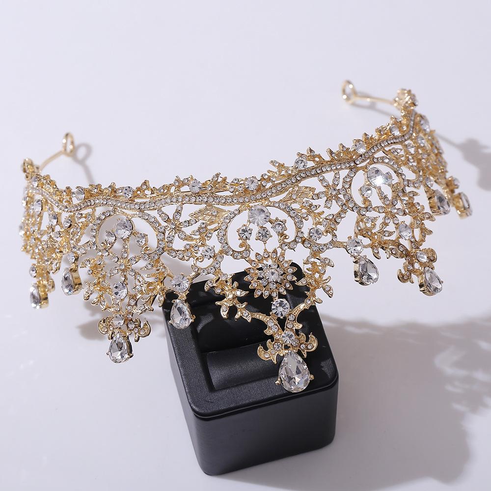 New Fairy Princess Rhinestone Crown Bride Wedding Dress Wedding Dress Dinner Photo Studio Travel Photography Style Crown Hair Accessories