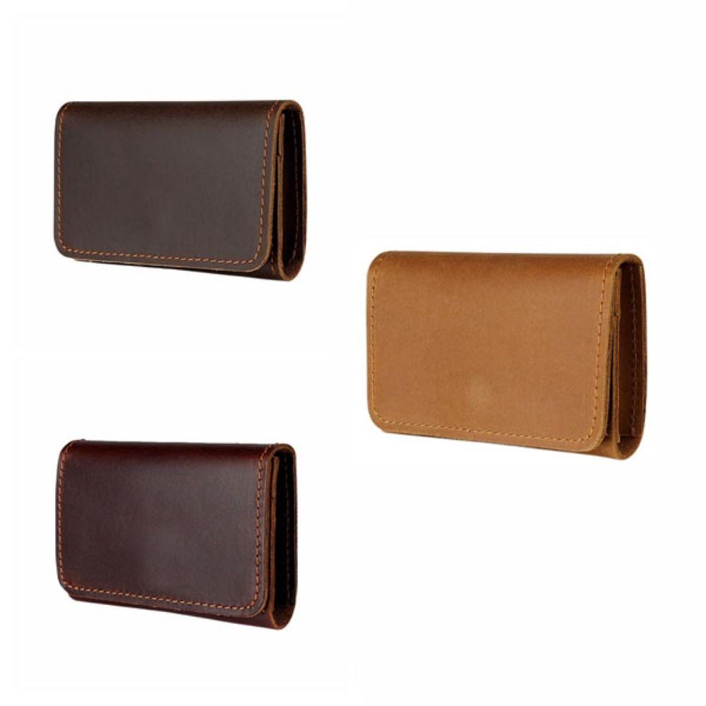 Small Card Holders Clutch Leather Card Holder Fashion Design Men Short Wallet  Travel