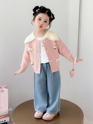 2025 Neuer koreanischer Strickpullover für Mädchen - Frühlings-/Herbstkollektion