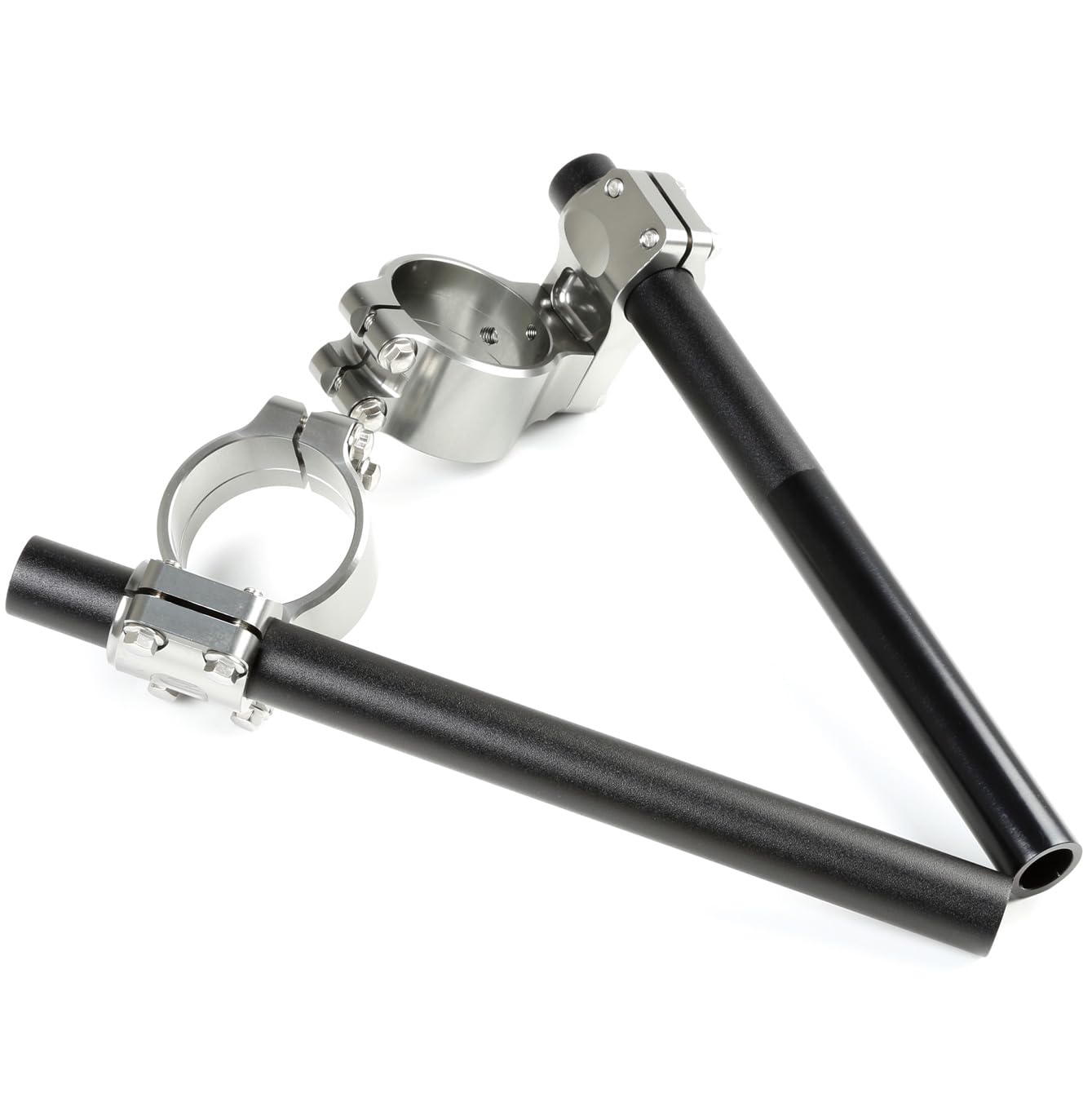 ZETA RACING PILOT Handle MID Aluminum Alloy Titanium Color Black Handle Bracket 25mm Fork F4651 Part DIRTFREAK (A6061-T6) Clamp / Handlebar Height