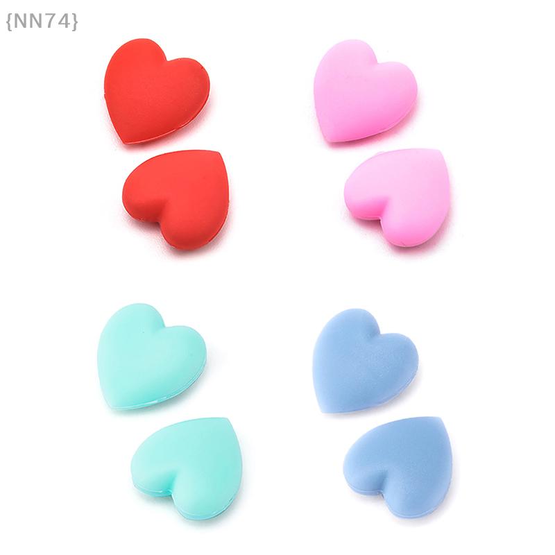 2Pairs Silicone Eyeglasses Ear Grip Stoppers Heart Style, Anti-Slip Leg Hook Bracket&Practical Glasses Retainer Accessories
