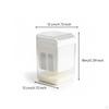 Yogurt Strainer Container White Lid Fine Mesh Rectangular Whey Separator