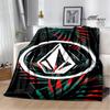 Coperte con logo V-VOLCOM stampato Flangia Coperta calda morbida e confortevole casa viaggio letto coperta coperte da picnic regalo di compleanno