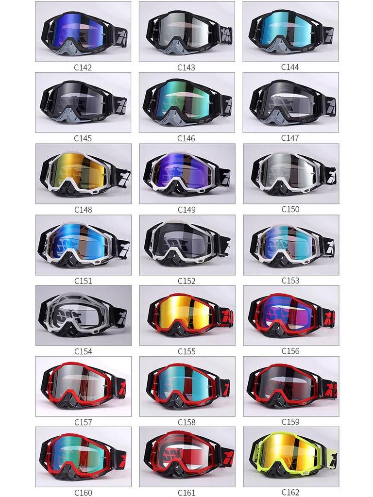 Gafas de Moto y Esquí a Prueba de Viento Transfronterizas: 100% Todoterreno, Equitación al Aire Libre y Protección para Descenso