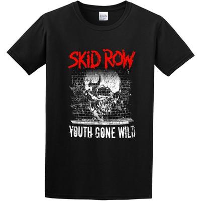 NUO FEI Reihe Jugend Ausgeflippt Graffiti Totenkopf Heavy Metal Band Tour Merch T-Shirt Schwarz
