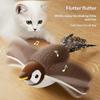Simulated Bird Cat Toy Interactive Toys Dog Rechargeable Chirping Flapping Bird(No Flying) Touch Activated Plush Pet Toy