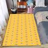 Yellow Cartoon Egg Character Pattern Carpet with Funny Expressions Suitable for Use As an Anti-slip for Living Room Bedroom Sofas