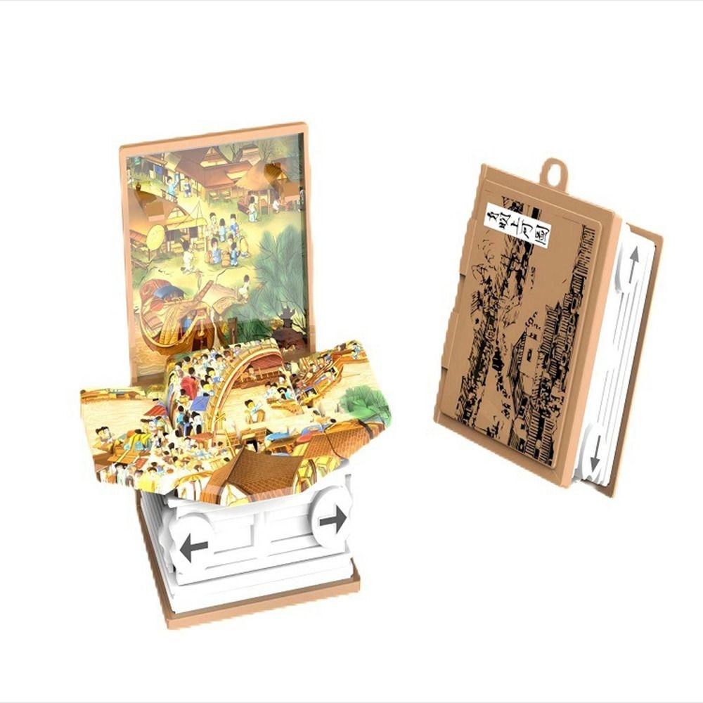 Party Favors Pop Up Keychain Dinosaur World Scene 3D Dinosaur Toys Fashion Dinosaurs Figures Book