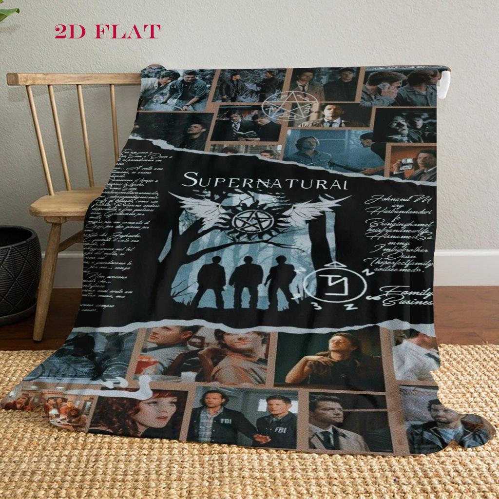 Supernatural Forces blanket Camping trip blanket Digital printing Office rest blanket Air conditioning blanket