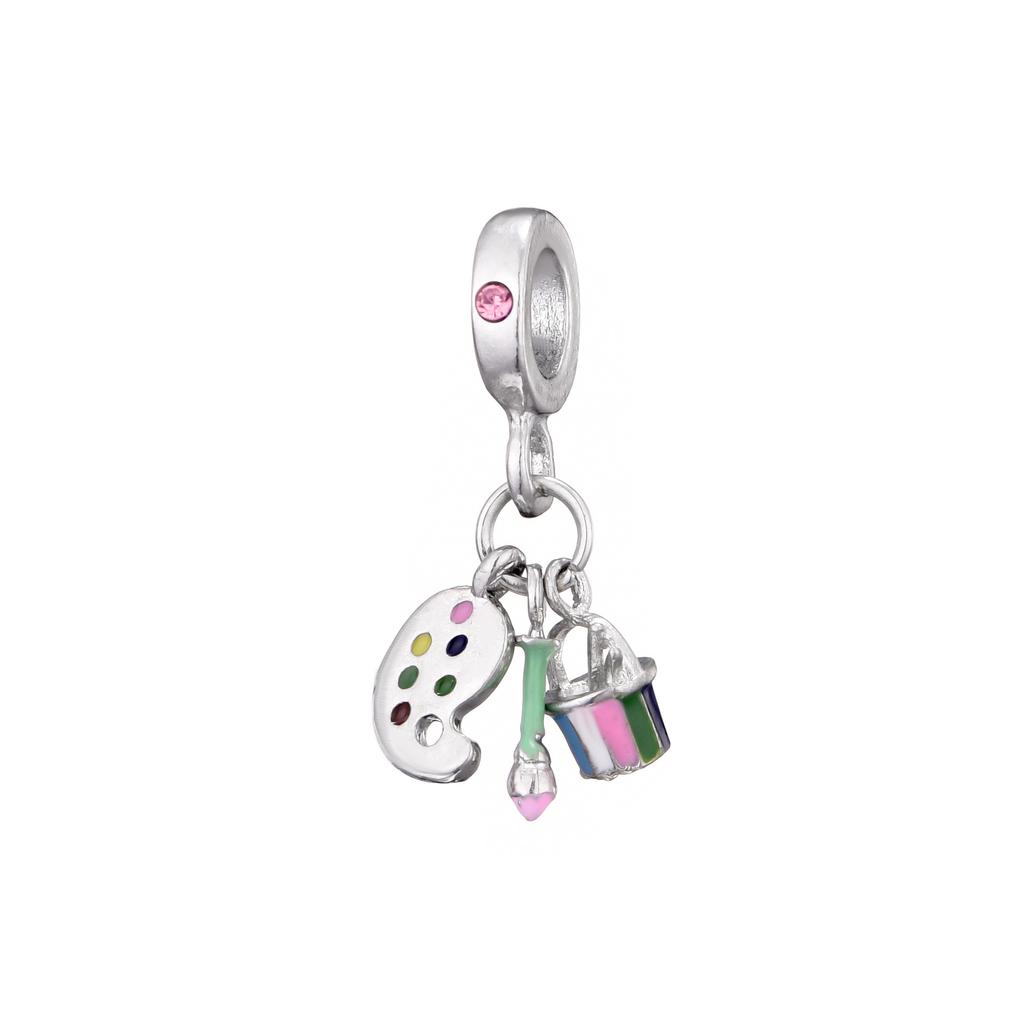 S925 Silver Cute Bear Giraffe Flower Heart Butterfly Bead Bracelet DIY Jewelry Making Kit