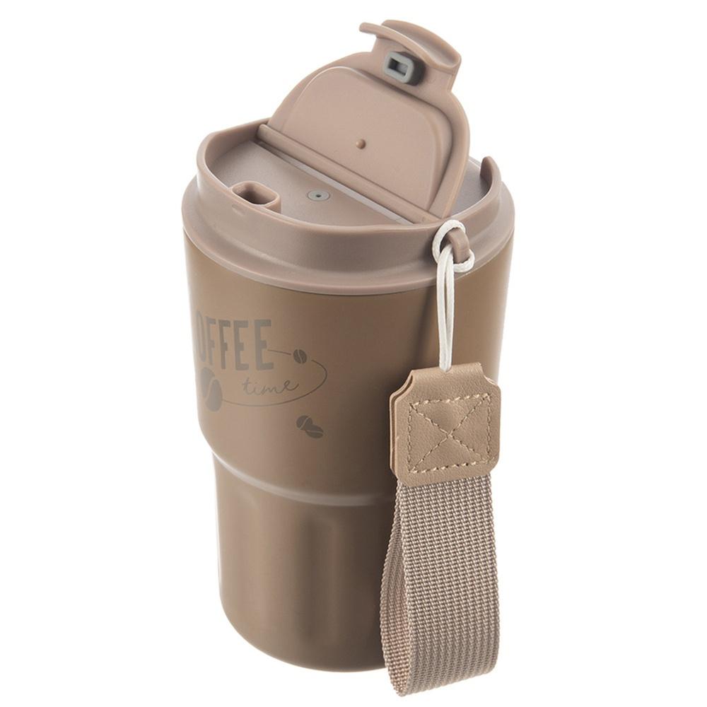 Kubek Termiczny Stalowy Szczelny na Napoje Ciepłe Zimne Samochodowy 420 ml