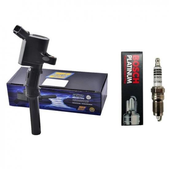 New  Ignition Coil (1) + (1) BSH Spark Plug For 2007 Ford F150