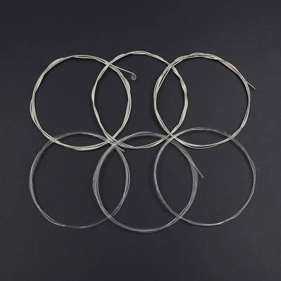 Corde per chitarra classica acustica Nylon argentato avvolto in lega di rame, 6 pezzi/set (.028-.043)