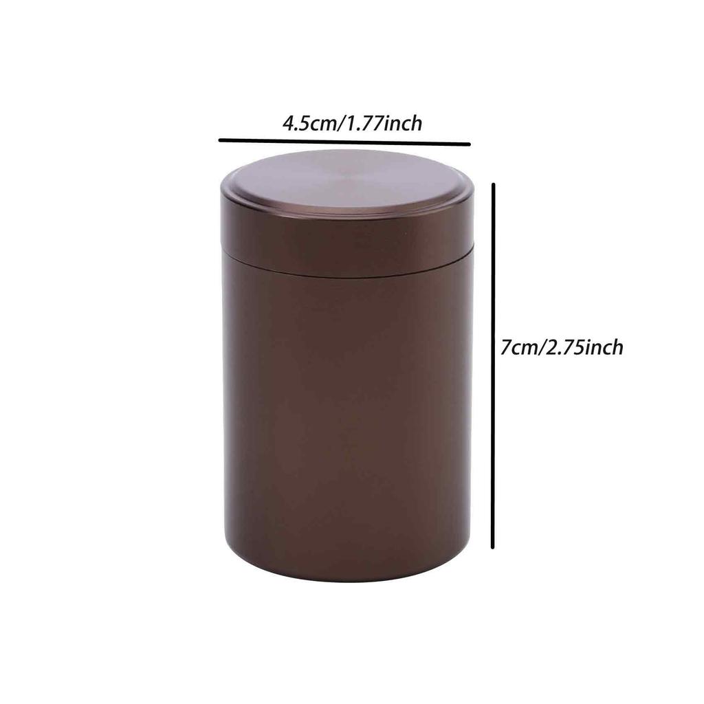 1/3Pcs Mini Metal Box Stainless Steel Tea Can Sugar Coffee Caddy Organizer Household Storage Small Travel Portable Container Jar