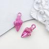 1pcs Rose Red Oil Drop Pendant Through The Alloy Earrings Diy Handmade Homemade Accessories Materials Multiple Styles