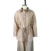 2026 New Fashion Women's Loose Long-Sleeve Shirt with Turn-down Collar and High-Waisted Skirt Set