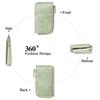 1Pcs Ladies Zip Coin Purse with Key Ring Embossed Design Multi Card Slots Large Capacity Wallet Fashion Accessories