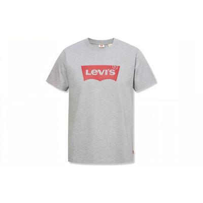 Camiseta de Manga Corta de Algodón Puro con Cuello Redondo Levis para Hombre Gris A4391-0008