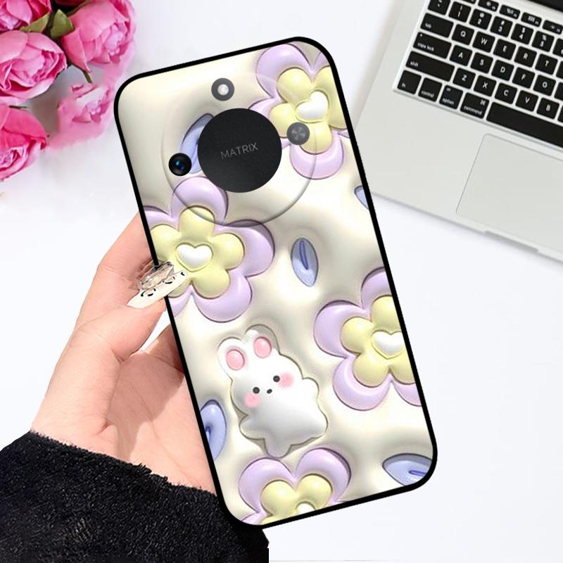 Case For Honor X9c Smart 5G Soft Silicone TPU Phone Cover For Huawei Honor X60 Protective Fundas Bumper Cartoon Color Painted