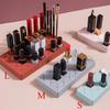 Cosmetic Makeup Storage Box Desktop Organizer Box Silicone Multi Grids Eyebrow Pencil Display Brush Lipstick Storage Rack Holder