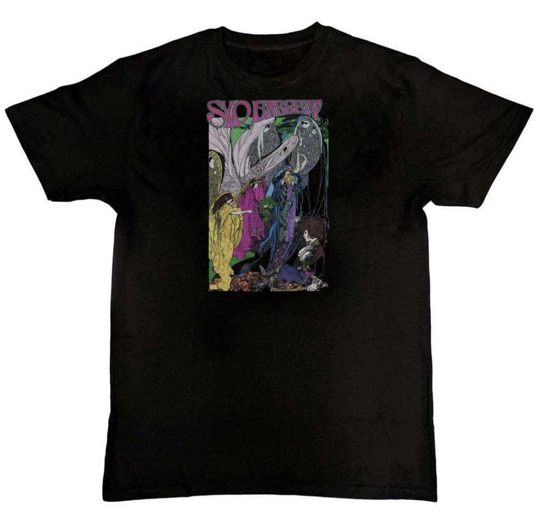 Syd Barrett Pink Floyd Fairies Graphic Print Mens T-Shirt XXL