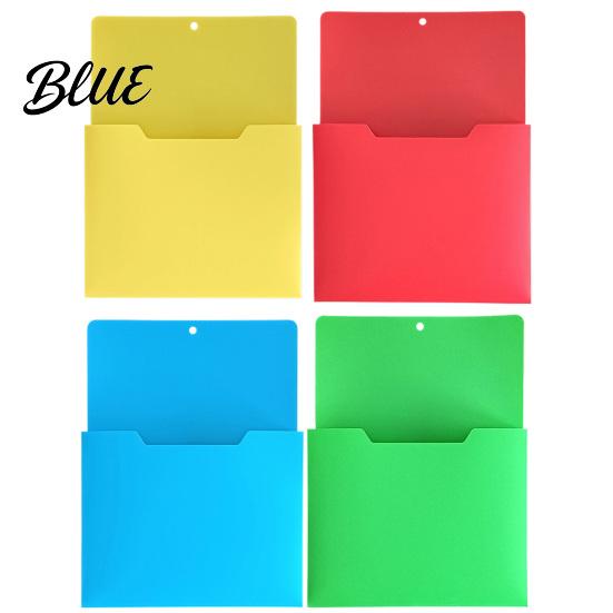 Project Management Folders Wall Mounted File Pocket Organizer 1.18 Inch Deep Compartment A4 Plastic Paper Storage Hanging Document Holder for Office