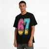 Cute Ice Cream Number 67 Graphic Print Casual Short Sleeve Top Pure Cotton T-shirt