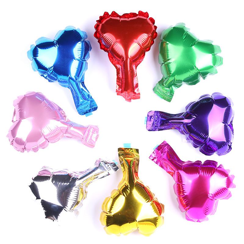 5-Inch Heart-Shaped Peach Foil Balloon for Floral Art & Birthday Party Decoration