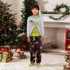 Parent-child Christmas Print Home Suit Long-sleeved Top And Pants