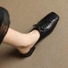 Fashion 2025 New Summer Slippers Cover Toe Fashion Hollow Out Sandals Women Shoes Ladies Shoes Mules Genuine Leather Modern Slippers