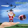 Christmas Flying Santa Claus Infrared Induction Aircraft Electric Toy Kids Gift