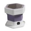 Folding Small Washing Machine Dorm Room Washer Plastic Texture Perfect for Small Spaces and Outdoor Laundry Needs