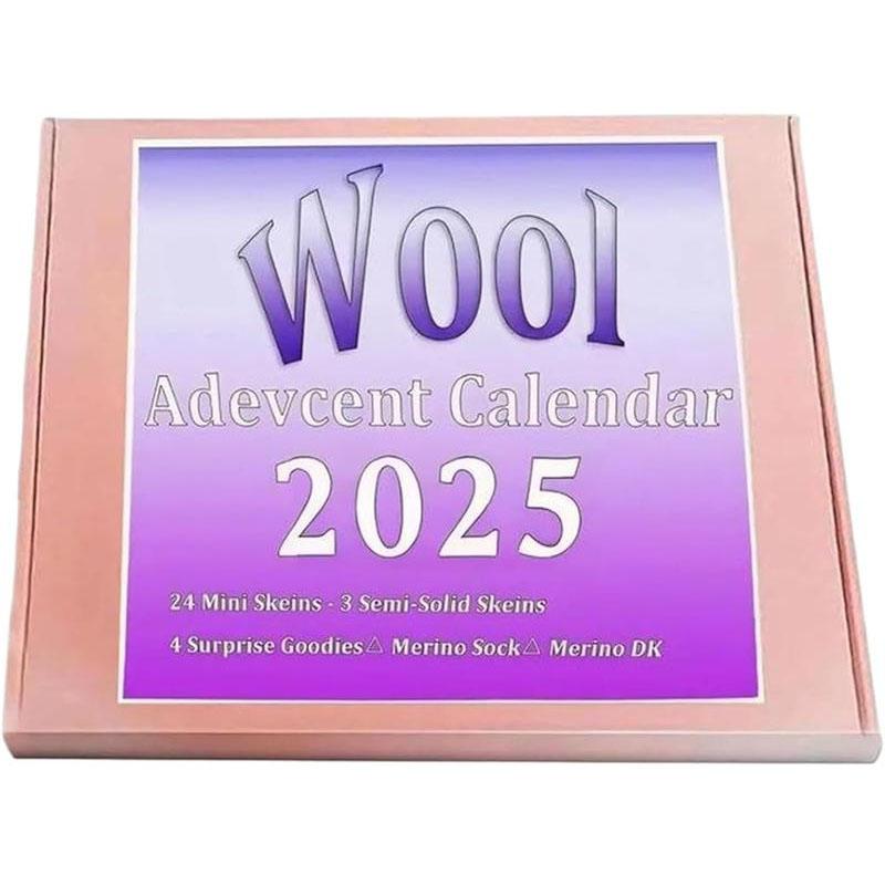 

Рождественский адвент-календарь 2025 24-дневный календарь обратного отсчета до Рождества со шерстяной пряжей для вязания для зимних вязальщиков DIY поделки. 2025