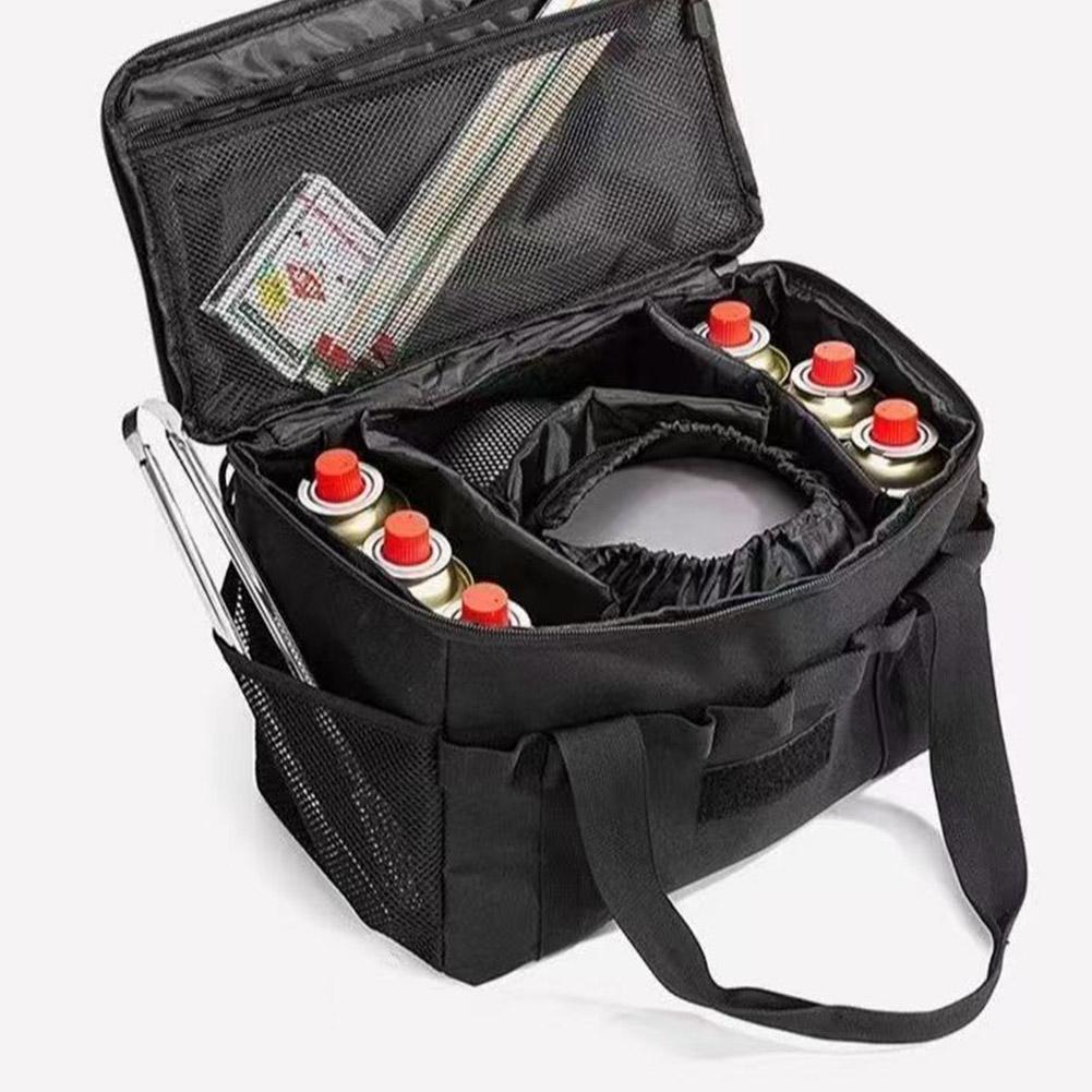 Sac de rangement de camping 20L Grande capacité Pliable Sac de rangement pour pique-nique avec compartiments Tissu Oxford 600D Sac de rangement pour coffre