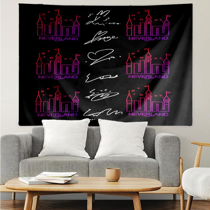 1PC Kpop Idle Group Dynasty Quick-Dry Tapestry, Unique Design Tapestry, Suitable for Bedroom,Livingroom, Playroom,Heartwarming Holiday Gifts
