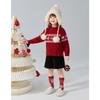 Schneeflocken Hirsch Verdrehte Blumen: 24 Winter Kinder Warmer und vielseitiger gestrickter Pullover für Kleinkinder und junge Mädchen
