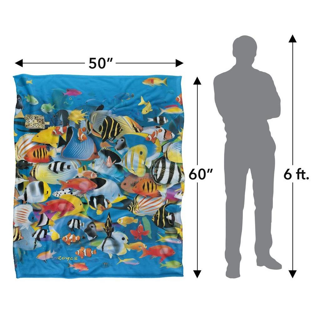 Royce McClure Day Dive Silky Tropical Fish Supersoft Blanket