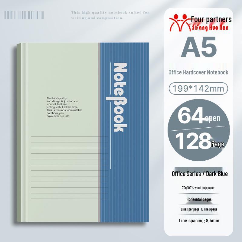 32k Hardcover Business & Student Notebook - Thick, Simple Diary Book