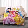 2026 Neue Disney Prinzessin Bedruckte Decke, Cartoon Flanell, Flauschige und Weiche Decke für Erwachsene und Kinder, Plüsch Sofa Bett, Auto
