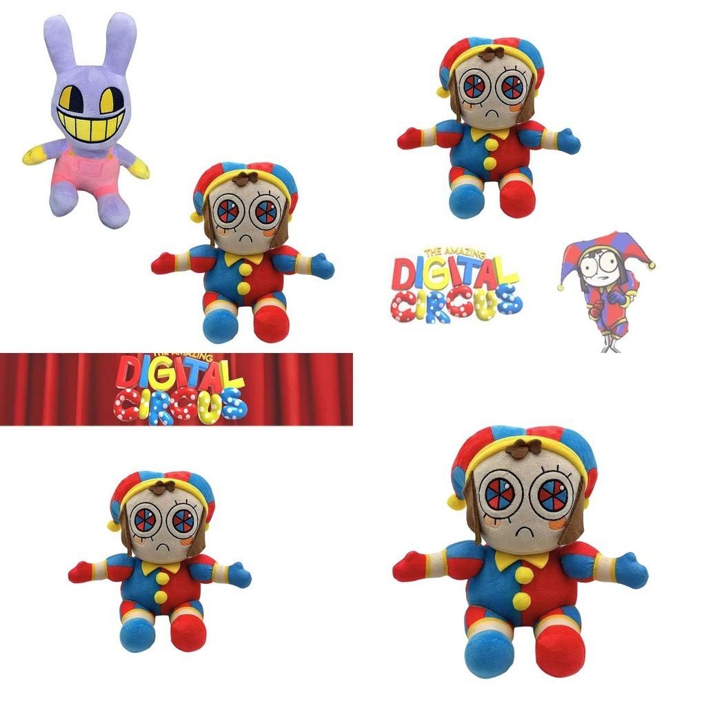 Peluche Cirque Numérique Hauteur 20cm Tissu Peluche Court Doux Remplissage en Coton PP Premium Cadeau Idéal pour Enfants