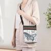 Ethnic Elephant & Butterfly Embroidered Crossbody Bag - Women's Cultural Canvas Shoulder Accessory