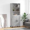 VidaXL Highboard Betongrau 69,5x34x180 cm Holzwerkstoff