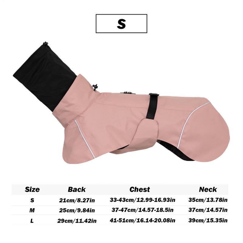 Rain Coat For Dogs Dog Rain Jacket For Small Medium Doggy Lightweight Reflective Pet Poncho Adjustable Jacket Clothes For Puppy