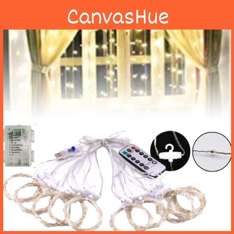 Remote Control Usb Led Warm White String Lights Living Room Wall Lamp Decoration
