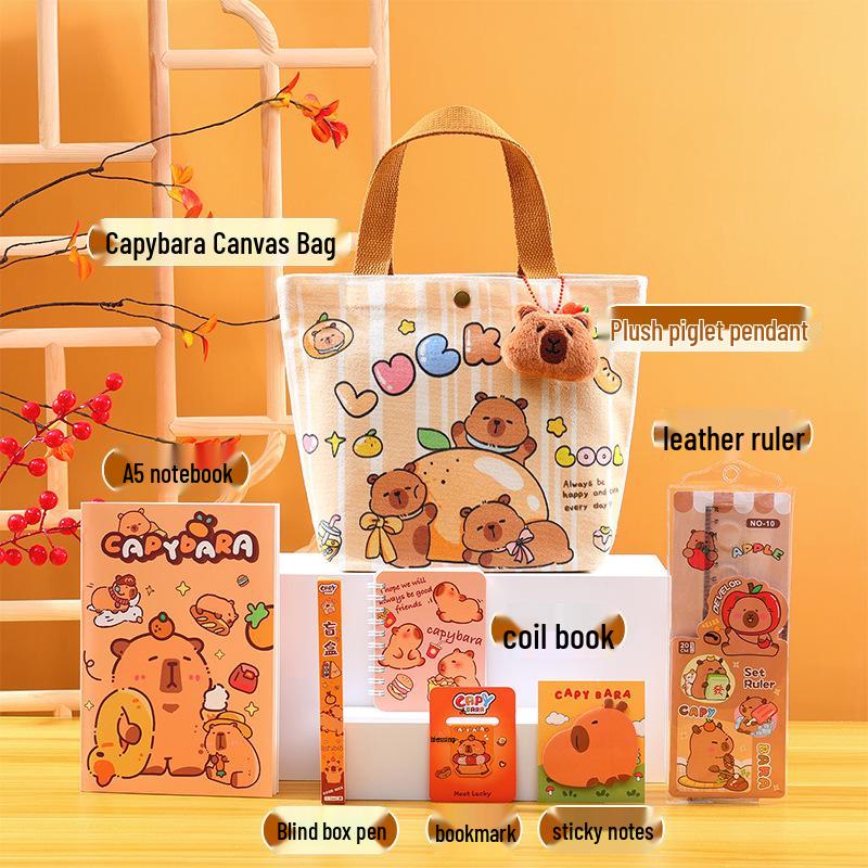 Capybara Stationery Birthday Favors: Student Prize Set & Kindergarten Gifts