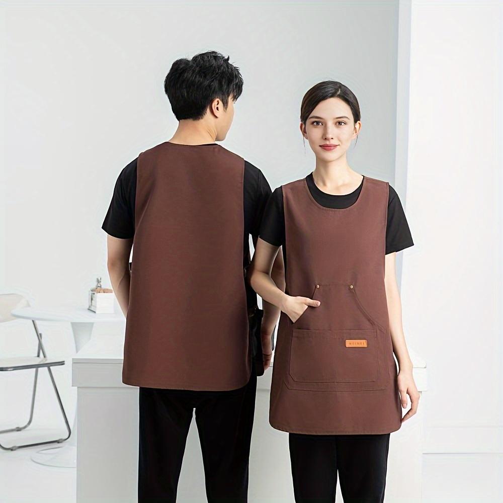 Multifunktionale Arbeitslatzschürze - strapazierfähige Polyestermischung, perfekt für Gartenarbeit und den täglichen Gebrauch, Alltagsschürze | Latzschürze mit verstellbarem Riemen | strapazierfähige Schürze